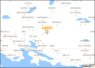 map of Korpi