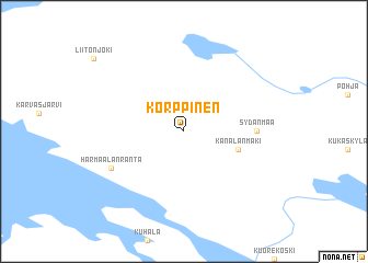 map of Korppinen