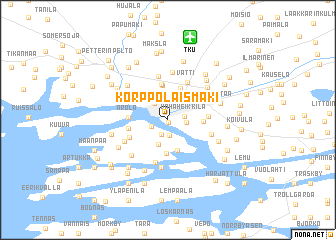 map of Korppolaismäki