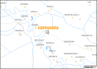 map of Körpükǝnd
