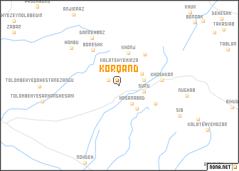 map of Korqand