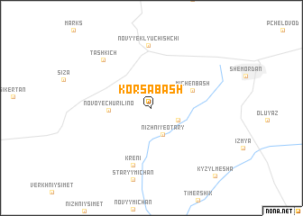 map of Korsabash