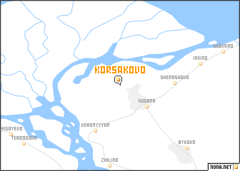 map of Korsakovo