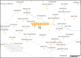 map of Korsakovo