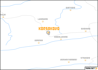 map of Korsakovo