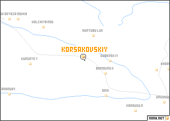 map of Korsakovskiy