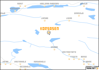 map of Körsåsen
