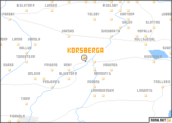 map of Korsberga