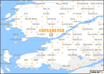 map of Korseberga