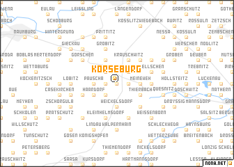 map of Korseburg