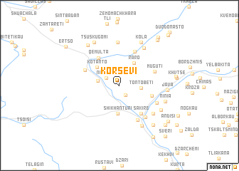 map of Korsevi