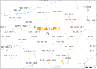 map of Korseyevka