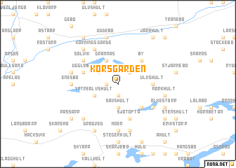 map of Korsgården