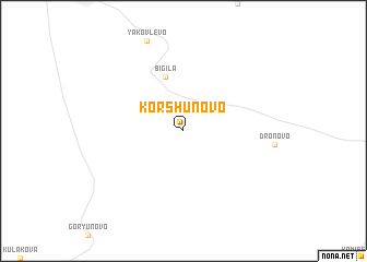 map of Korshunovo