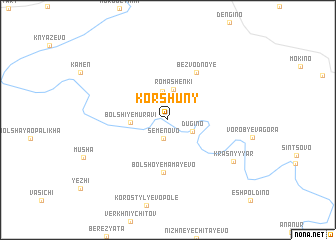 map of Korshuny