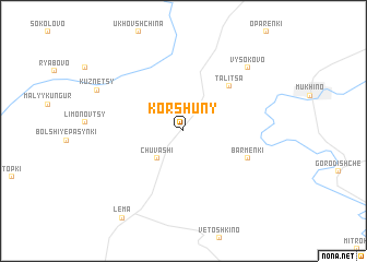 map of Korshuny