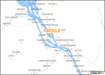 map of Korsilé