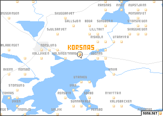 map of Korsnäs