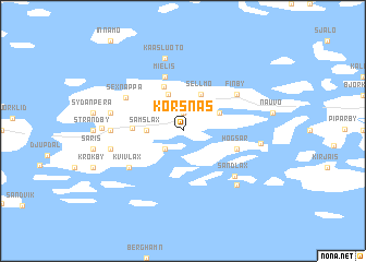 map of Korsnäs