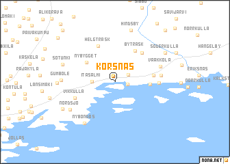 map of Korsnäs