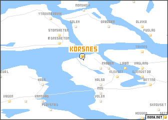 map of Korsnes