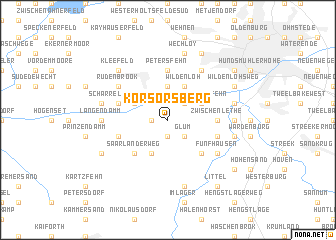 map of Korsorsberg