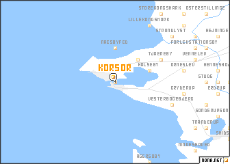 map of Korsør