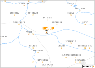 map of Korsov