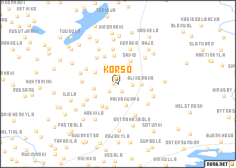 map of Korso