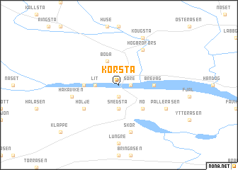 map of Korsta