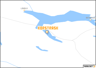 map of Korsträsk