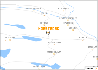 map of Korsträsk