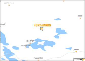 map of Korsumäki