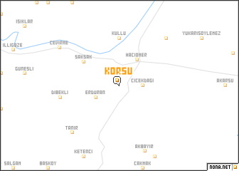 map of Körsu