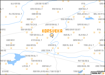 map of Körsveka