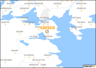 map of Körsvik