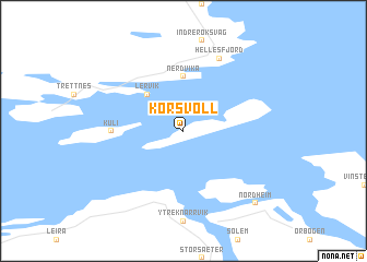 map of Korsvoll