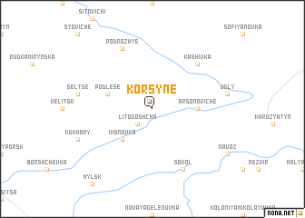 map of Korsyne