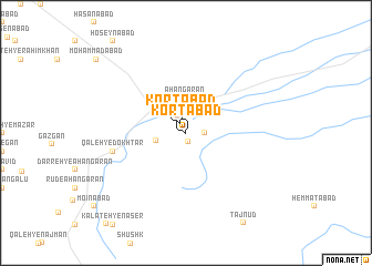 map of Kortābād