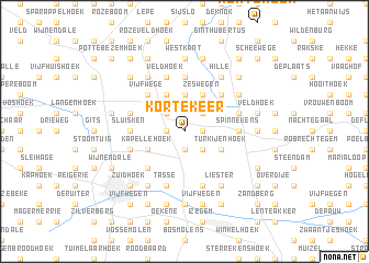 map of Kortekeer