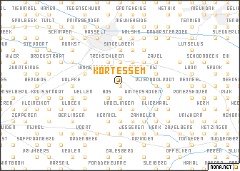 map of Kortessem