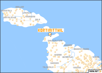 map of Kortin it-Twil