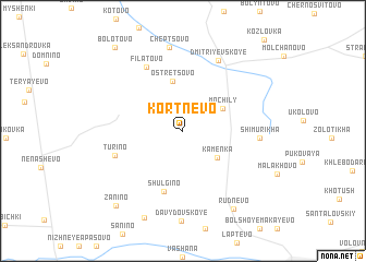 map of Kortnëvo