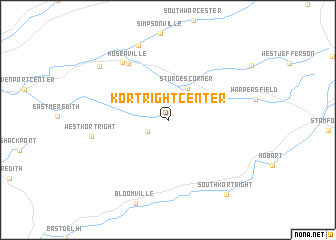 map of Kortright Center