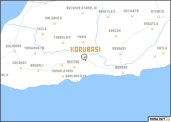 map of Korubaşı