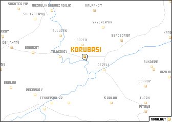 map of Korubaşı