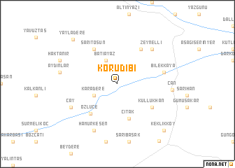 map of Korudibi