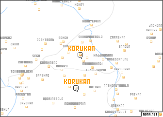 map of Korūkān