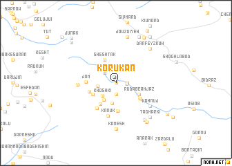 map of Korūkān