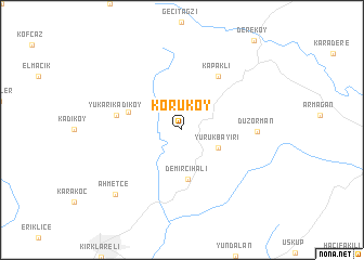 map of Koruköy